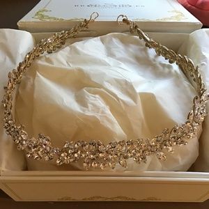 Bridal Styles Couture Diamond Crystal Waist Belt , Length 16 inches
